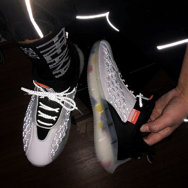 

2020 дышащий кроссовки мода воздуха нож легкий комфорт кроссовки тренеры спорт breathabl работать случайные летние мужские 39, Black