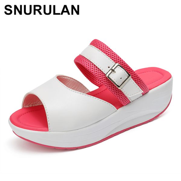 

snurulan summer slippers for women on the wedge in the bohemian style; for outdoor use; beach hammock fitness shoes women's red, Black