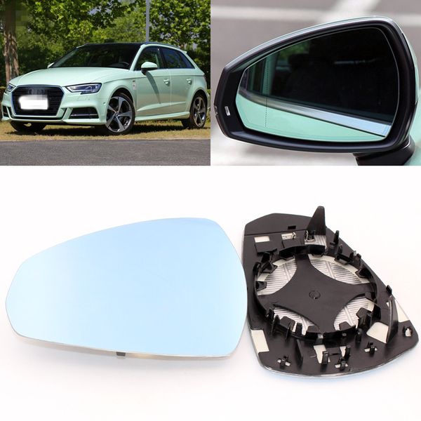 

for audi a3 large field of vision blue mirror anti car rearview mirror heating modified wide-angle reflective reversing le