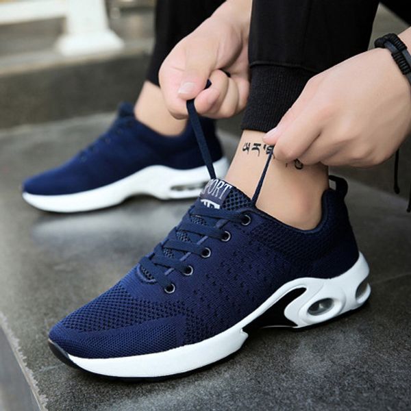 Drop Shipping Heißer Verkauf Cooles Muster7 Blau Schwarz Weiß Grau Grizzle Männer Frauen Kissen Laufschuhe Trainer Sport Designer Turnschuhe 35-45