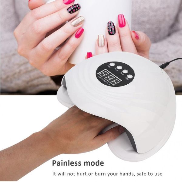 

108w intelligent led uv gel lamp curing machine nail polish dryer manicure tool nail curing machine