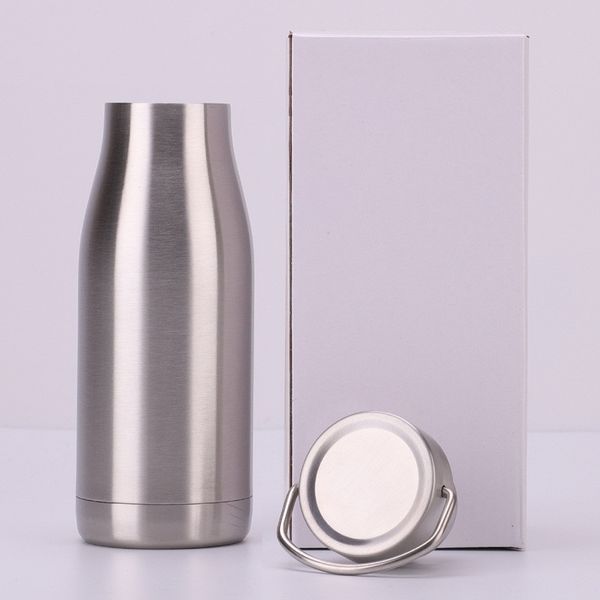 

350ml stainless steel water bottle milk bottle vacuum portable insulated leak proof double wall keep drinks 24 hour