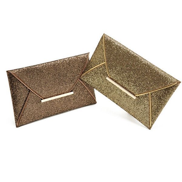 

2019 new hot hand envelope пакет женщины моды блестки конверт сумка личность кошелек сцепления кожа top сумки качества