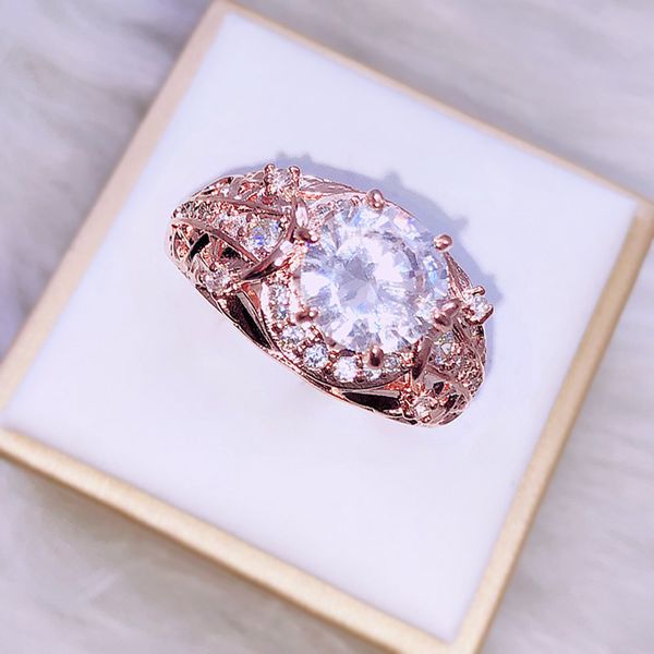 

tiny diamond ring finger rose jin gaoshi ring, Silver