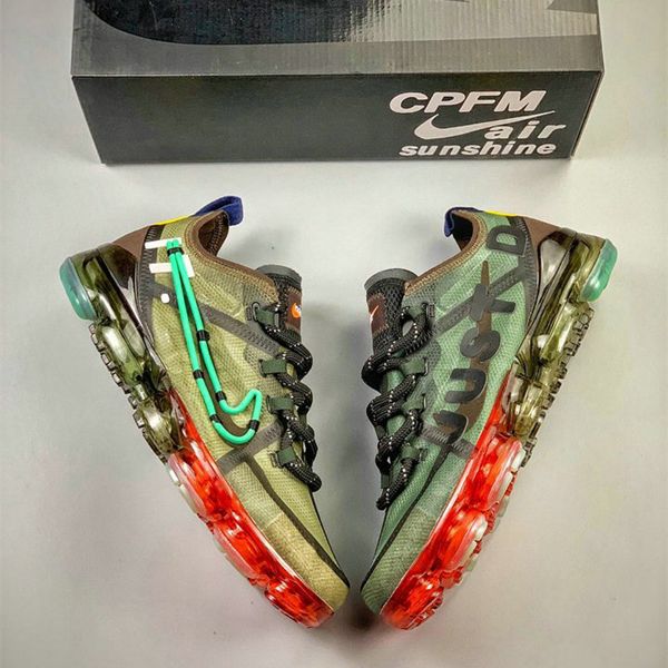 

13 vapormax cactu plant flea market x vapor cpfm 2019 neon air men women max port running hoe 270 low neaker, Silver