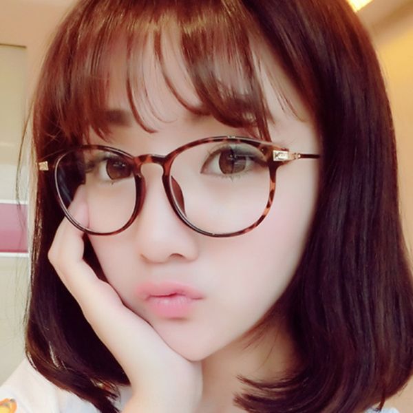 

2014 full frame hd myopia ultra light plain glasses 2181 round frame glasses, Silver