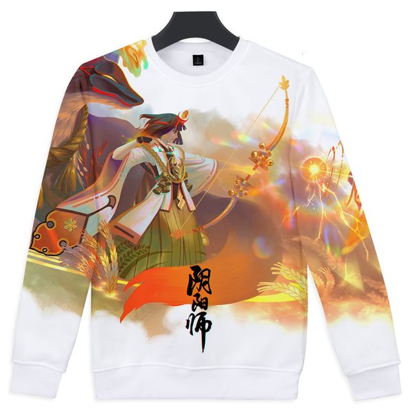 

hand swim yin yang division number 3d colour printing round neck sweater male women's personality trend clothes, Black