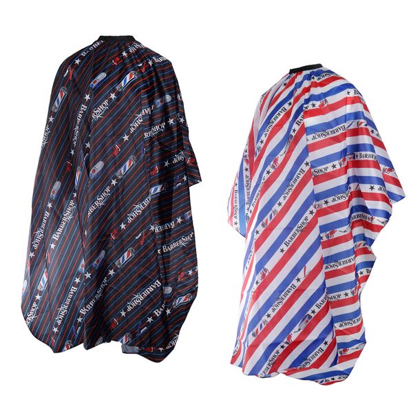 

2pcs striped hair cut gown light weight hairdressing apron barber cape waterproof