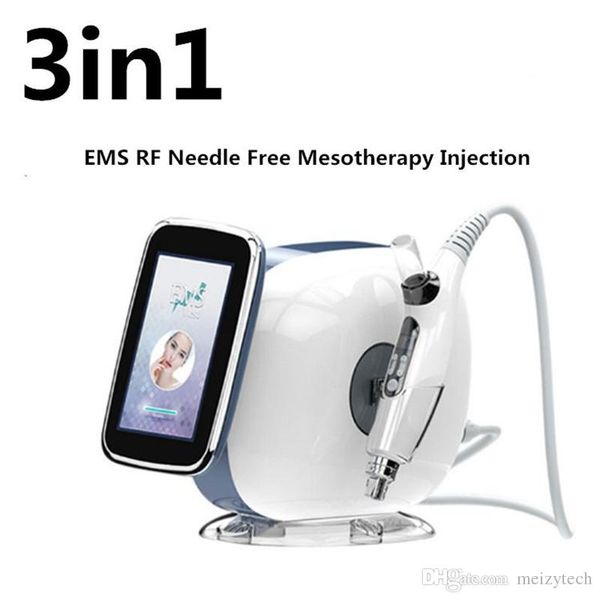 

2019 3 in 1 em no needle me otherapy injection facial lifing beauty rf me otherapy gun facial machine beauty equipment