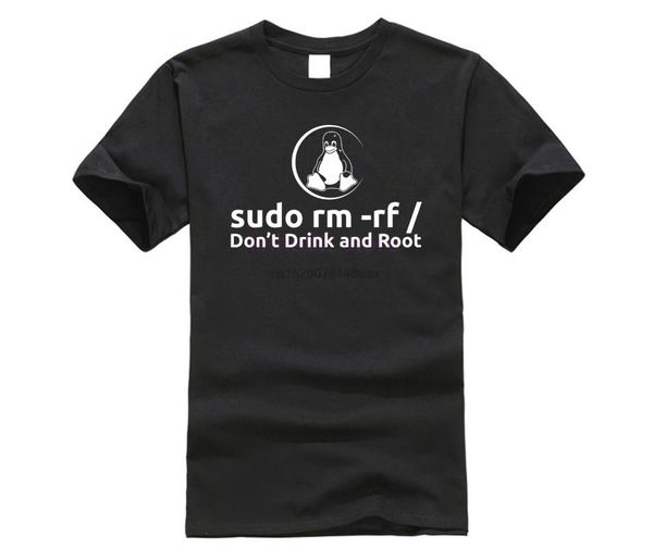 

linux dondrink and root shirts, White;black