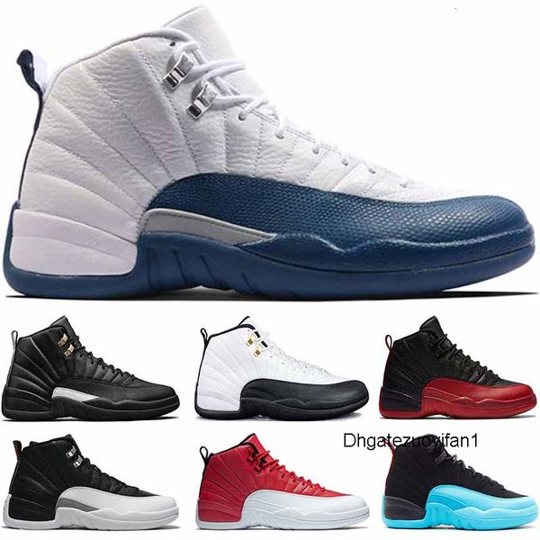 

mens designer wntr gym red 12 basketball shoes 12s xii flu game france wool taxi playoffs athletic sports mens sneakers size 7-13