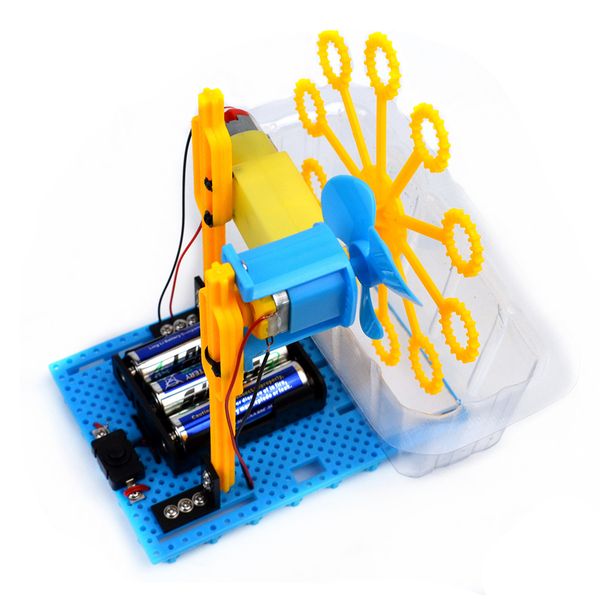 

children educational diy automatic bubble machine science experiment kits