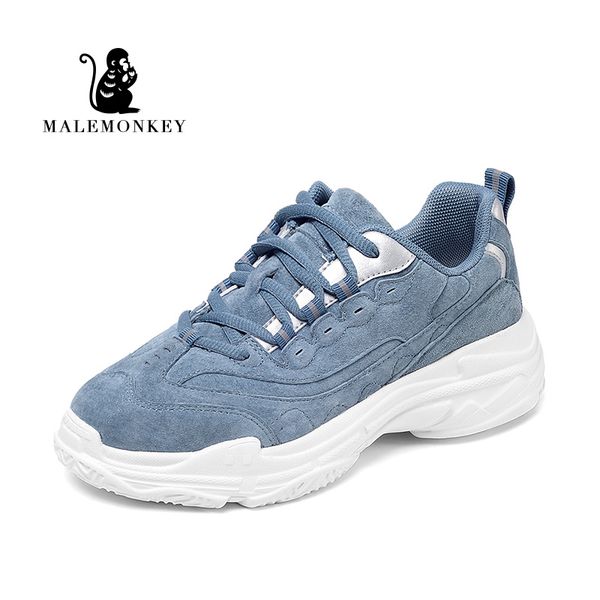 

new autumn women casual shoes fashion comfortable blue snake printing sneakers thick bottom breathable mesh lace-up flats shoes, Black