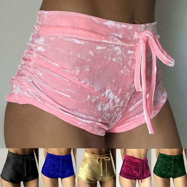

fashion women summer sports shorts gym fitness yoga shorts workout running waistband pants, White;red