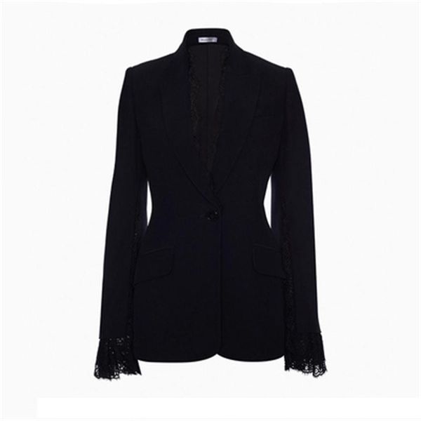 

fashion blazers female coat retro small suit female jacket summer new casual suits lace suit women, White;black