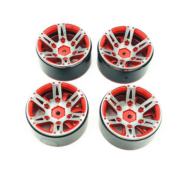 

4pcs rc rock crawler wheel rim 1.9 inch beadlock for 1/10 axial scx10 90046 tamiya cc01 d90 d110 tf2 traxxas trx-4