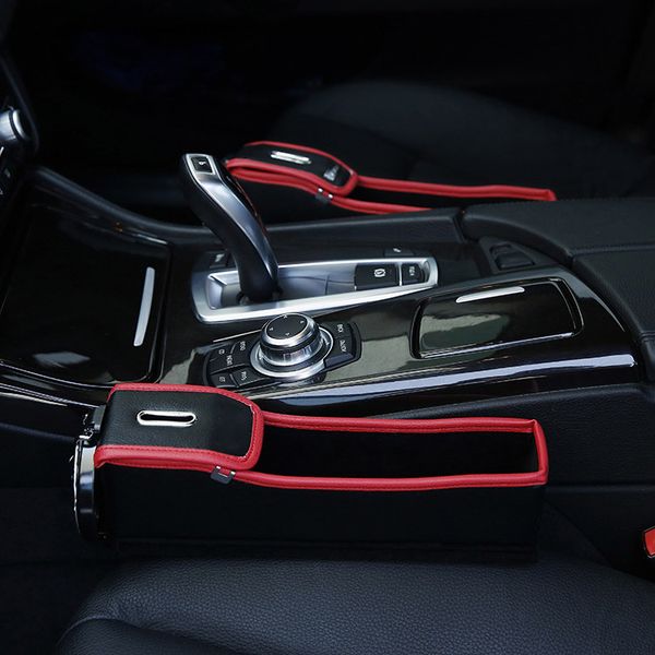 

car console seat storage box coin side pocket bottle holder auto organizer for drinks wallet phone key b99
