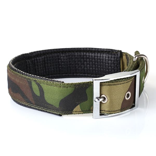 

large dog collar nylon camouflage big dog collars soft foam padded pet collar adjustable metal buckle dogs neck strap