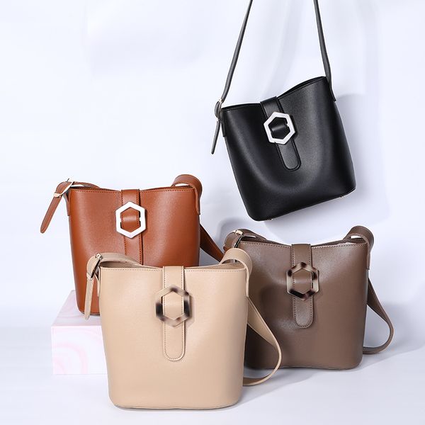 

мода регулируемая сумка с большой емкостью ведро мешок изысканный шестигранный алмаз пряжка ретро посланник