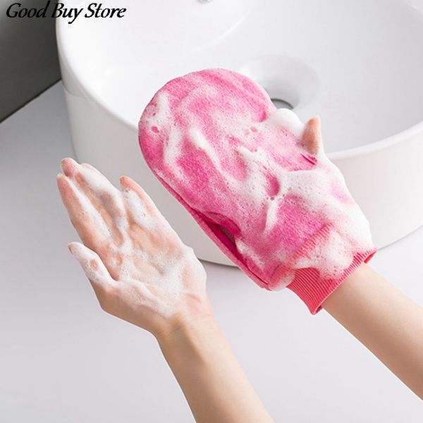 

1pcs body sponge gloves bath massage exfoliating gloves shower scrubber resistance brush foam clean child kids wash mitten soft, Blue;gray