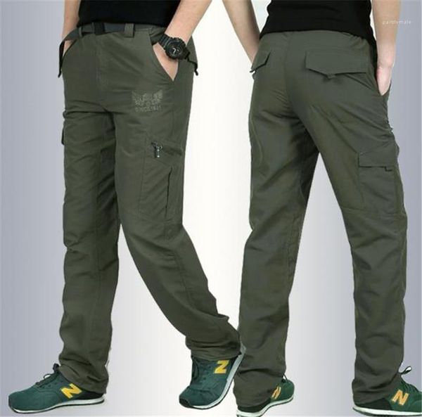 

clothing mens summer designer quick dry pants fashion pattern print long pants casual natural color pants mens, Black