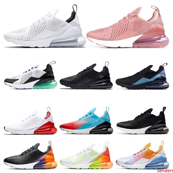 

2019 new arrivel running shoes for men triple black white black gradient rainbow firecracker laser fuchsia womens sports sneakers size 36-45