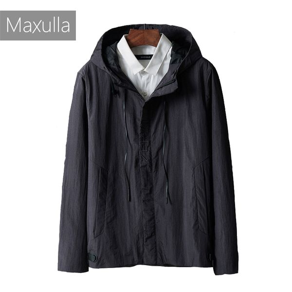 

maxulla wind thin jackets men long sleeve breathable windbreaker men outdoor wear wind coat male casualwear mla045, Black;brown