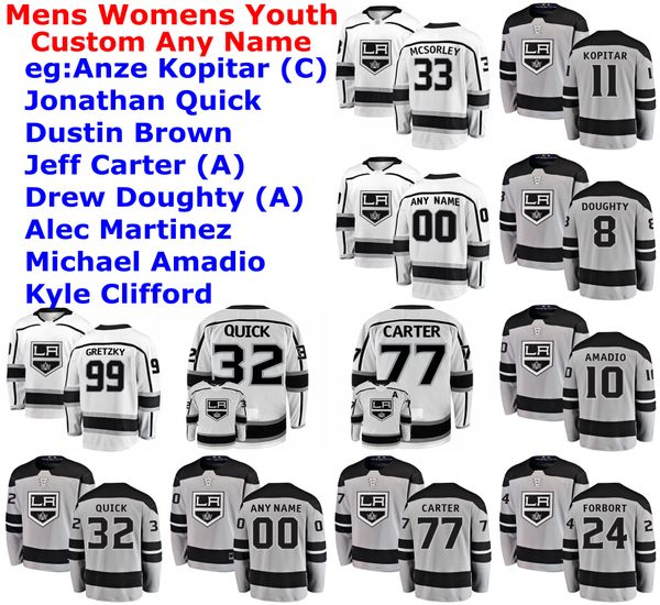 

los angeles kings jerseys womens matt roy jersey joakim ryan sean walker jack campbell anze kopitar ice hockey jerseys custom stitched, Black;red