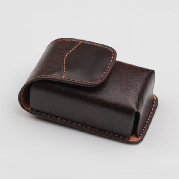 

folding presbyopic glasses case wear belt pu b008, Silver
