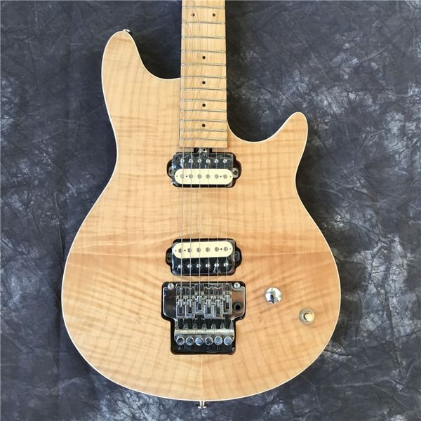

custom shop wood color electric guitar freud, maple fingerboard, ing