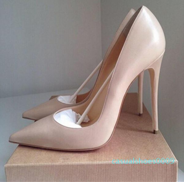 

classic women brand red bottom high heels patent leather pointy toe dress shoes luxury shallow mouth red sole weddis for women wedding c09, Black