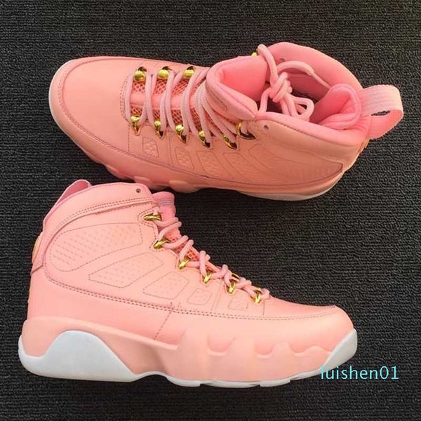 

оптовая jumpman 9 ix gs яркой розовой белой женщина баскетбол обувь 9s девушка спортивных кроссовки обучение высокого качество l01