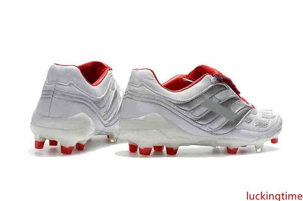 

2019 new silver white red soccer cleats predator precision fg precision fashion soccer shoes size 39-45