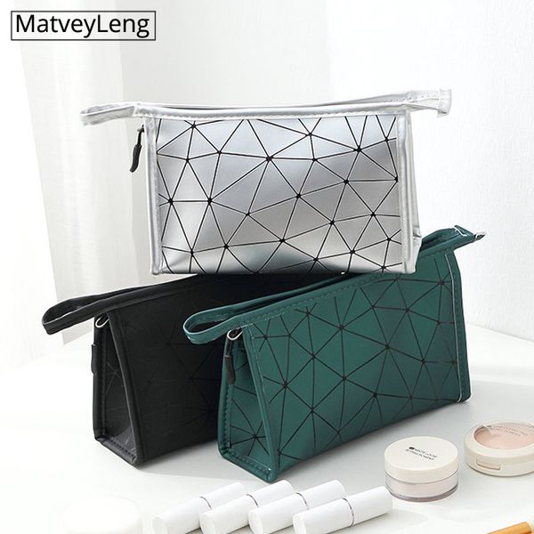 

women cosmetic bag large capacity portable waterproof pu makeup bag toiletry organizer toiletries travel