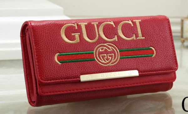 

New High Quality Women Pu Leather Long Wallets Luxury Brand Purse Card Holders Fashion Designer Handbags Free Shipping AAA 2018
