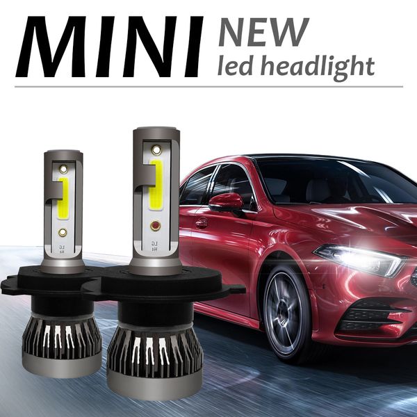 

2pcs h7 led mini car headlight bulbs 12000lm/pair h1 led h7 h8 h9 h11 headlamps kit 9005 hb3 9006 hb4 auto lamps 2019 new