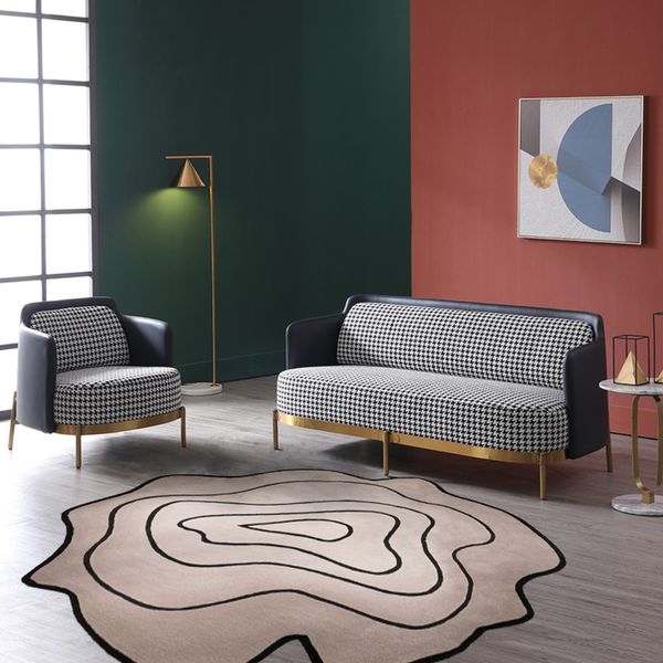

mysterious valley handmade irregular shaped area rug in gray color, post modern decoration living room carpet