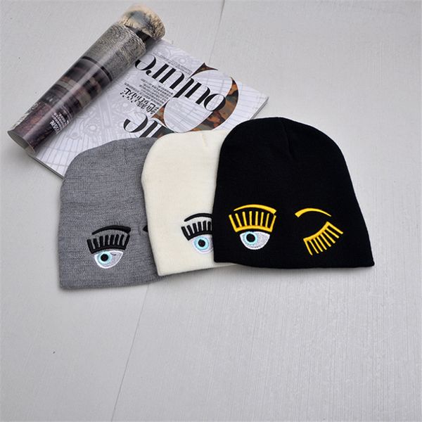 

leisure knitted hat female warm cotton blends hat women's winter cap men embroidery stars hip hop skullies beanies girls