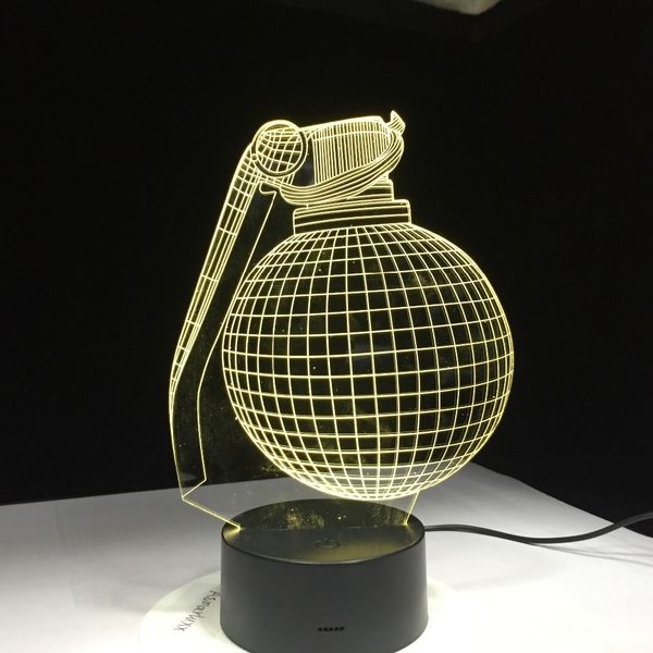 

boogie bomb design 3d led lamp desk battle royale gift for boyfriend gamer son grandson birthday decor light gift dropshipping