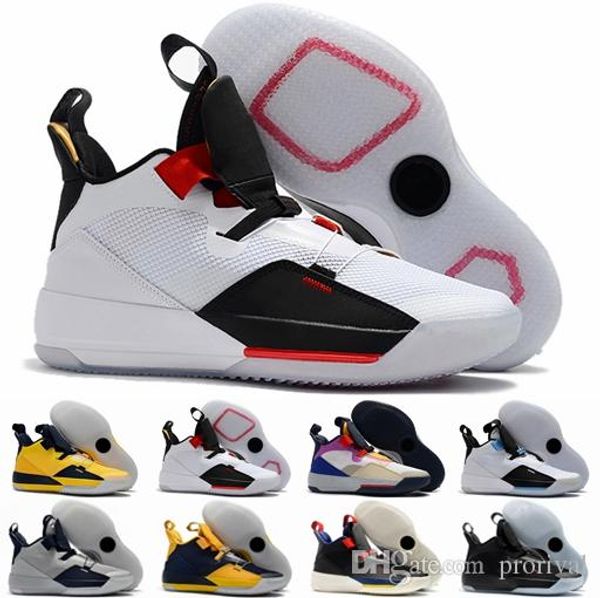 

2019 New Jumpman XXXIII 33 Mens Basketball Shoes for Cheap High quality 33s Multicolors Tech Pack Guo Ailun Trainers Sneakers Size 40-46