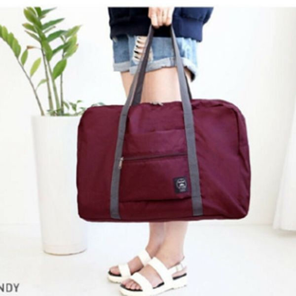 

portable foldable travel storage luggage carry-on big hand shoulder duffle bag