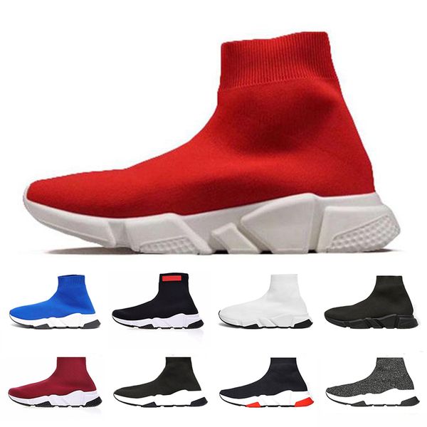 

2019 Cheap Speed Trainer Sports Shoes For Men Women Utility Black Triple White Red Blue Running Sock Shoes Trainers Designer Sneakers 36-45