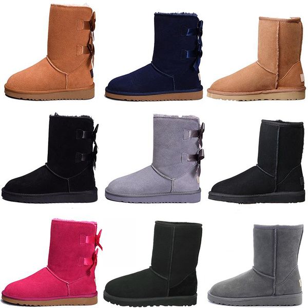 

new wgg women's australia classic kneel boots ankle boots black grey chestnut navy blue women girl boots size us 5-10