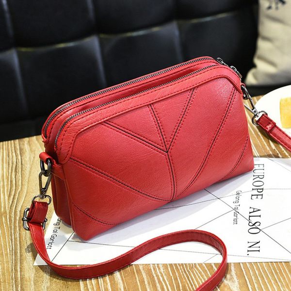 

women shoulder crossbody multi-color wallet bag spring and summer solid women handbag thread square handbag bolso mujer #20