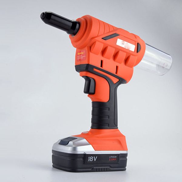 

new arrival 20v electric cordless riveter gun with battery and fast charger tool case rivet gun