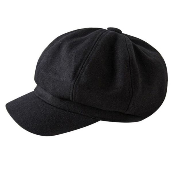 

british octagonal hat tide japanese painter hat casual wild spring summer cap, Blue;gray