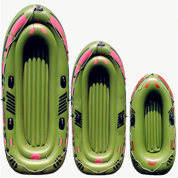 

inflatable rowing boat with spare parts 200kg bearing 1/2/3people thick wear-resistant inflatable boat double fishing