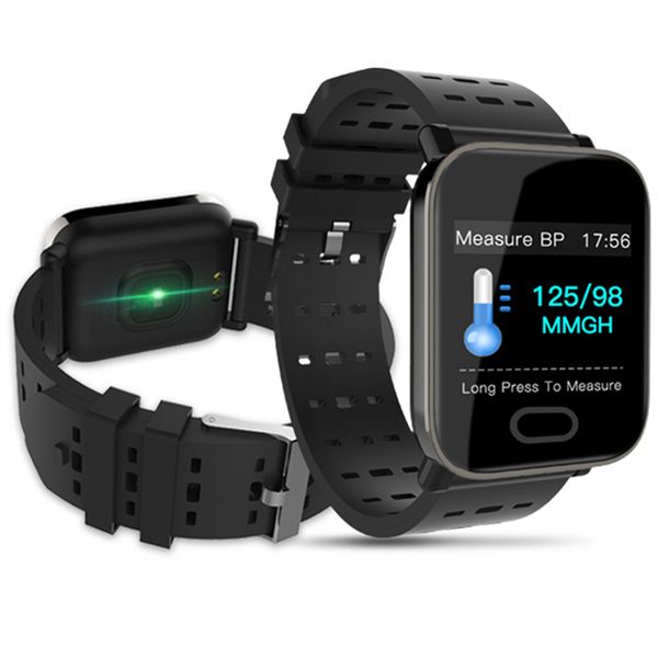 

a6 smart bracelet tft full color screen fitness tracker heart rate monitoring sports smart watch ip67 waterproof for android ios, Slivery;brown