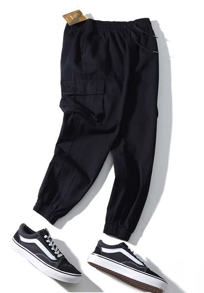 

tide бренд европа америка высокое качество cat повседневные брюки мужские классические брюки мульти-карман брюки спортивные functionlabeling, Black