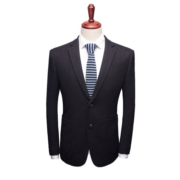 

blazer men 2019 new cotton middle aged man father clothing stripe fashion designer slim fit business formal suit terno masculino, White;black
